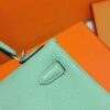 DR96 Factory Kelly Togo Leather Avocado Green Silver Hardware 25cm Full Handmade