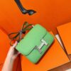 DR96 Factory Constance Epsom Leather Avocado Green Silver Hardware 24cm Full Handmade