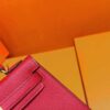 DR96 Factory Mini Kelly Epsom Leather Chinese Red Gold Hardware 19cm Full Handmade