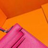 DR96 Factory Mini Kelly Epsom Leather 5J Rose Pink Silver Hardware 19cm Full Handmade