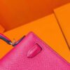 DR96 Factory Mini Kelly Epsom Leather 5J Rose Pink Silver Hardware 19cm Full Handmade