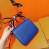 DR96 Factory Constance Epsom Leather Shiny Blue Gold Hardware 18cm Full Handmade