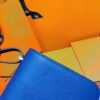 DR96 Factory Constance Epsom Leather Shiny Blue Gold Hardware 18cm Full Handmade