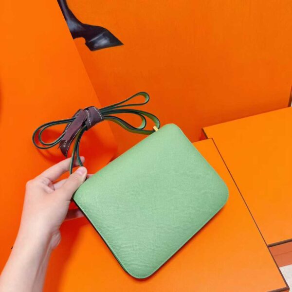 DR96 Factory Constance Epsom Leather Avocado Green Gold Hardware 18cm Full Handmade