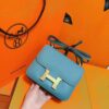 DR96 Factory Constance Epsom Leather Denim Blue Gold Hardware 18cm Full Handmade
