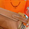 DR96 Factory Lindy Togo Leather CK37 Gold Brown Silver Hardware 26cm Full Handmade