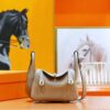 DR96 Factory Lindy Togo Leather Turtledove Grey Gold Hardware 20cm Full Handmade