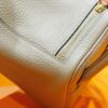 DR96 Factory Lindy Togo Leather Turtledove Grey Gold Hardware 20cm Full Handmade