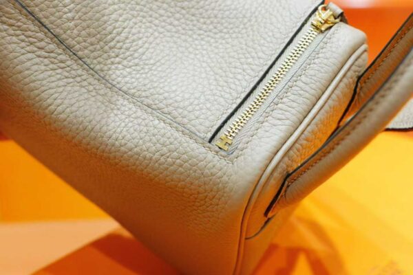 DR96 Factory Lindy Togo Leather Turtledove Grey Gold Hardware 20cm Full Handmade