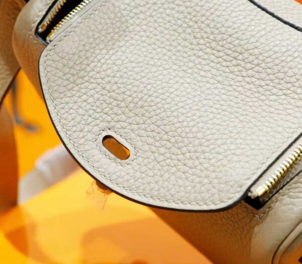 DR96 Factory Lindy Togo Leather Turtledove Grey Gold Hardware 20cm Full Handmade