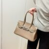 2026-03-24_090034_953 DR96 Factory Birkin Shoulder Evercolor Leather Etoupe Grey Silver Hardware 29cm Full Handmade