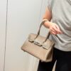 2026-03-24_090037_001 DR96 Factory Birkin Shoulder Evercolor Leather Etoupe Grey Silver Hardware 29cm Full Handmade