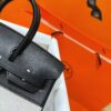 DR96 Factory Birkin Swift Leather & Canvas CK89 Black Silver Hardware 25cm Full Handmade