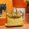 DR96 Factory Birkin Togo Leather Amber Yellow Gold Hardware 25cm Full Handmade