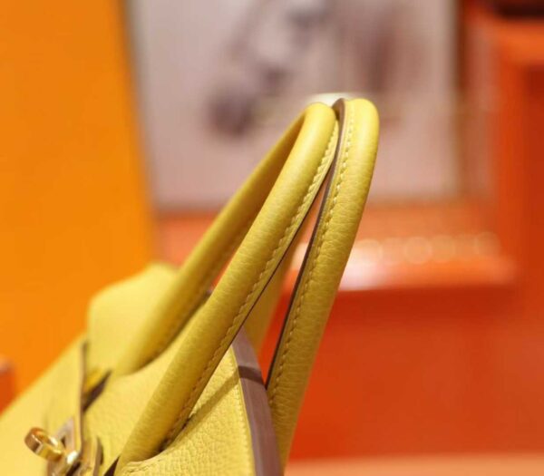 DR96 Factory Birkin Togo Leather Amber Yellow Gold Hardware 25cm Full Handmade