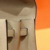 DR96 Factory Kelly Epsom Leather Light Khaki Silver Hardware 25cm Full Handmade