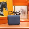 DR96 Factory Constance Epsom Leather Gem Blue Gold Hardware 18cm Full Handmade