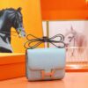 DR96 Factory Constance Epsom Sweet Light Blue Silver Hardware 18cm Full Handmade