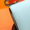 DR96 Factory Constance Epsom Sweet Light Blue Silver Hardware 18cm Full Handmade