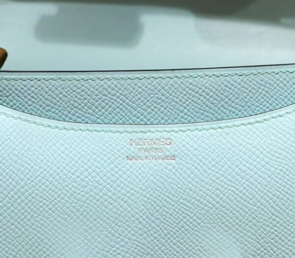 DR96 Factory Constance Epsom Sweet Light Blue Silver Hardware 18cm Full Handmade