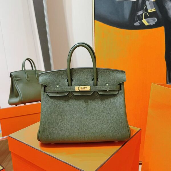DR96 Factory Birkin Togo Leather Forest Green Gold Hardware 25cm Full Handmade
