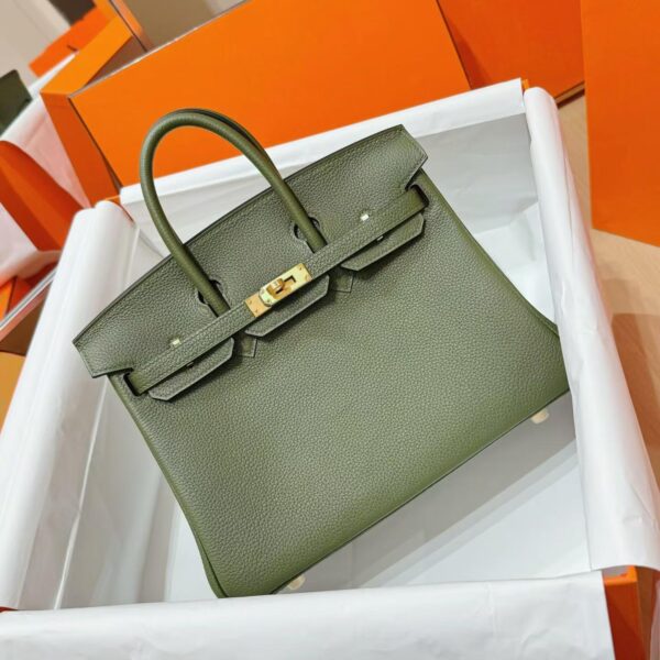DR96 Factory Birkin Togo Leather Forest Green Gold Hardware 25cm Full Handmade