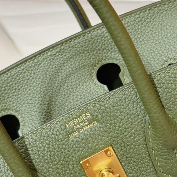 DR96 Factory Birkin Togo Leather Forest Green Gold Hardware 25cm Full Handmade