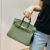 DR96 Factory Birkin Togo Leather Forest Green Gold Hardware 25cm Full Handmade