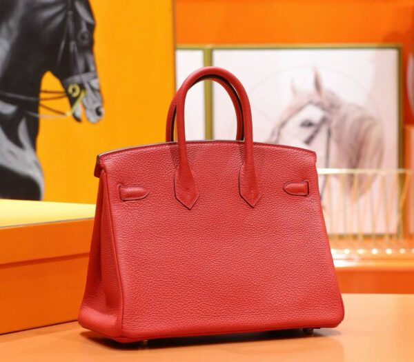 DR96 Factory Birkin Togo Leather Chinese Red Gold Hardware 25cm Full Handmade