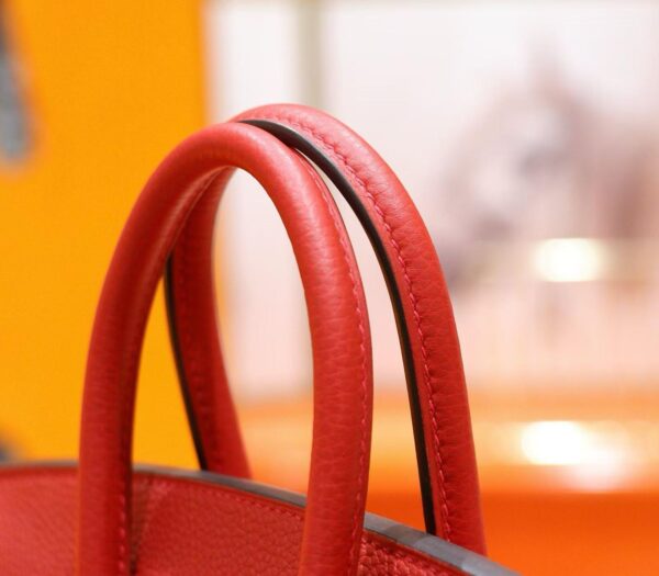 DR96 Factory Birkin Togo Leather Chinese Red Gold Hardware 25cm Full Handmade