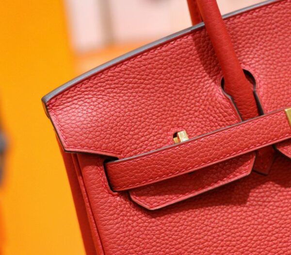 DR96 Factory Birkin Togo Leather Chinese Red Gold Hardware 25cm Full Handmade