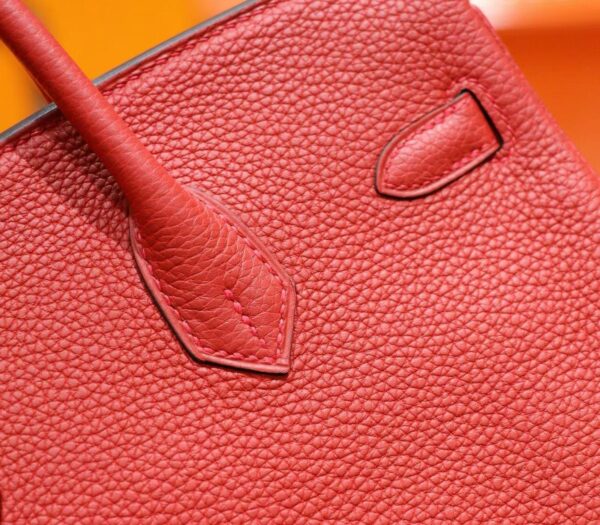 DR96 Factory Birkin Togo Leather Chinese Red Gold Hardware 25cm Full Handmade
