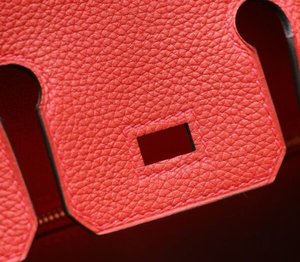 DR96 Factory Birkin Togo Leather Chinese Red Gold Hardware 25cm Full Handmade