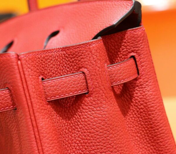 DR96 Factory Birkin Togo Leather Chinese Red Gold Hardware 25cm Full Handmade