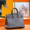 DR96 Factory Birkin Togo Leather Deep Grey Silver Hardware 25cm Full Handmade