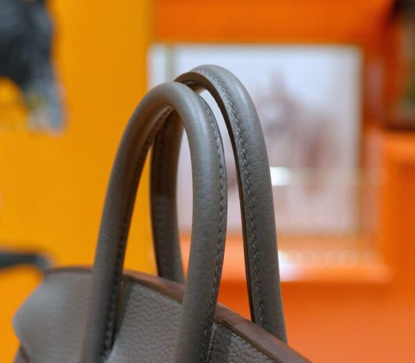DR96 Factory Birkin Togo Leather Deep Grey Silver Hardware 25cm Full Handmade