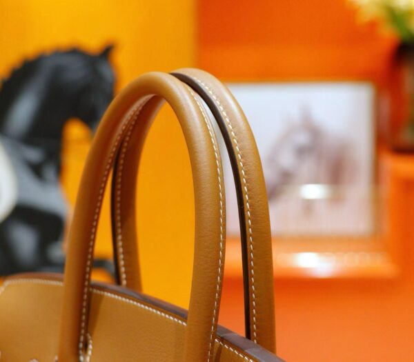 DR96 Factory Birkin Evercolor Leather Gold Brwon Gold Hardware 30cm Full Handmade