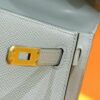 DR96 Factory Mini Kelly Epsom Leather Grayish Blue Gold Hardware 19cm Full Handmade