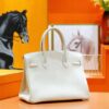 DR96 Factory Birkin Togo Leather Cream White Gold Hardware 30cm Full Handmade