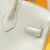DR96 Factory Birkin Togo Leather Cream White Gold Hardware 30cm Full Handmade