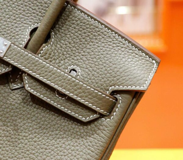 2026-04-18_091333_802 DR96 Factory Birkin Togo Leather Etoupe Grey Silver Hardware 25cm Full Handmade