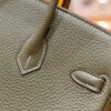 2026-04-18_091335_219 DR96 Factory Birkin Togo Leather Etoupe Grey Silver Hardware 25cm Full Handmade