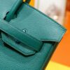 DR96 Factory Birkin Togo Leather Peacock Green Silver Hardware 30cm Full Handmade