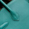 DR96 Factory Birkin Togo Leather Peacock Green Silver Hardware 30cm Full Handmade