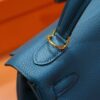 DR96 Factory Kelly Togo Leather Gem Blue Gold Hardware 25cm Full Handmade