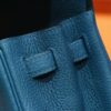 DR96 Factory Kelly Togo Leather Gem Blue Gold Hardware 25cm Full Handmade