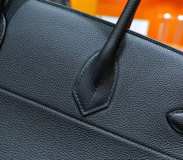 2026-07-09_100119_835 DR96 Factory Birkin Togo Leather CK89 Black Silver Hardware 42cm Full Handmade