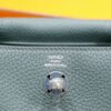 2026-07-09_100252_059 DR96 Factory Mini Lindy Togo Leather Almond Green Silver Hardware 19cm Full Handmade