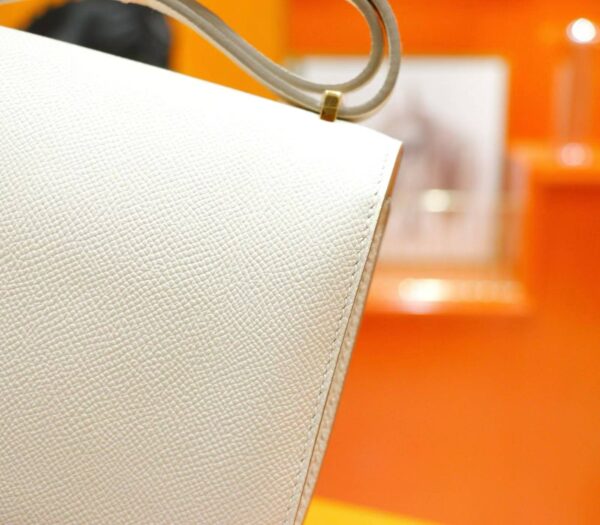2026-07-09_100312_360 DR96 Factory Constance Epsom Leather CK10 Cream White Gold Hardware 18cm Full Handmade