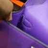 DR96 Factory Mini kelly Chevre Leather Dream Purple Silver Hardware 19cm Full Handmade